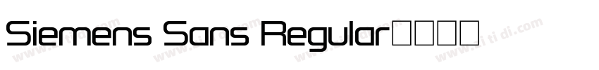 Siemens Sans Regular字体转换 Siemens Sans Regular字体转换